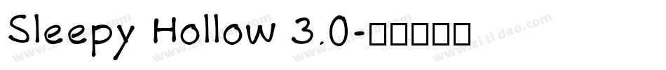Sleepy Hollow 3.0字体转换